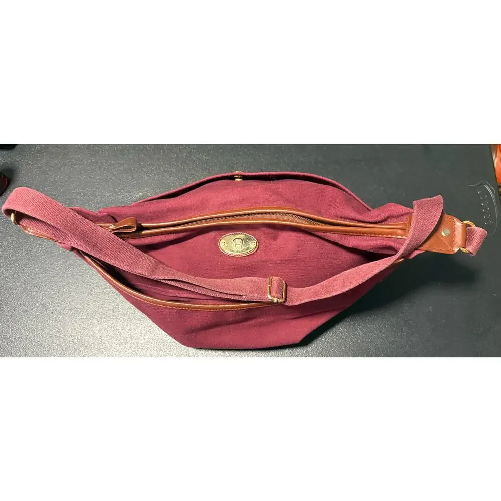 Vintage Etienne Aigner Canvas Shoulder Bag - Picture 3 of 4